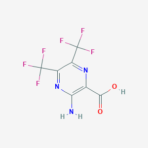 3-Amino-5,6-bis(trifluoromethyl)pyrazine-2-carboxylic acid