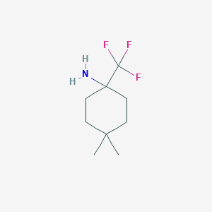 4,4-Dimethyl-1-(trifluoromethyl)cyclohexan-1-amine