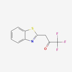 2-Propanone, 3-(2-benzothiazolyl)-1,1,1-trifluoro-