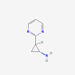 (1R,2R)-2-(Pyrimidin-2-yl)cyclopropan-1-amine