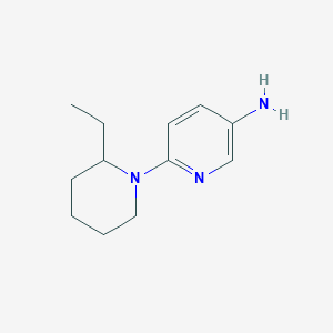 molecular formula C12H19N3 B1358589 6-(2-Ethyl-1-piperidinyl)-3-pyridinamine CAS No. 1017358-22-3