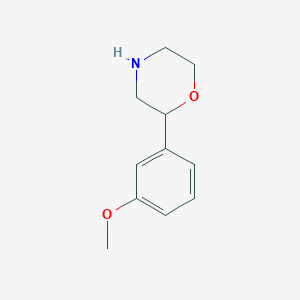 molecular formula C11H15NO2 B1358596 2-(3-甲氧基苯基)吗啉 CAS No. 1017395-60-6