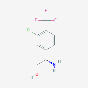 (2S)-2-amino-2-[3-chloro-4-(trifluoromethyl)phenyl]ethanol