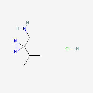 1-[3-(propan-2-yl)-3H-diazirin-3-yl]methanaminehydrochloride