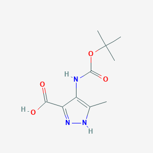 4-{[(tert-butoxy)carbonyl]amino}-3-methyl-1H-pyrazole-5-carboxylic acid