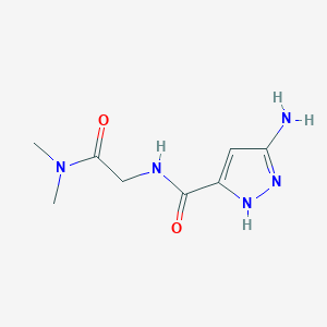 2-[(3-amino-1h-pyrazol-5-yl)formamido]-N,N-dimethylacetamide