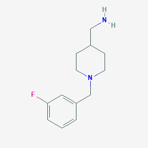 B1358601 [1-(3-Fluorobenzyl)piperidin-4-yl]methylamine CAS No. 893755-07-2