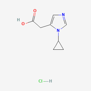 2-(1-cyclopropyl-1H-imidazol-5-yl)aceticacidhydrochloride