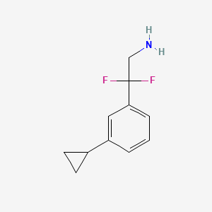 2-(3-Cyclopropylphenyl)-2,2-difluoroethan-1-amine