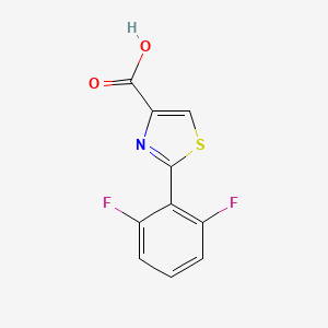 molecular formula C10H5F2NO2S B1358609 2-(2,6-二氟苯基)噻唑-4-羧酸 CAS No. 1017452-64-0