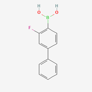 molecular formula C12H10BFO2 B1358616 3-Fluoro-4-biphenylboronic acid CAS No. 409108-13-0