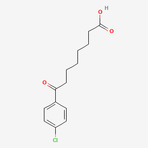 molecular formula C14H17ClO3 B1358622 8-(4-氯苯基)-8-氧代辛酸 CAS No. 35333-22-3