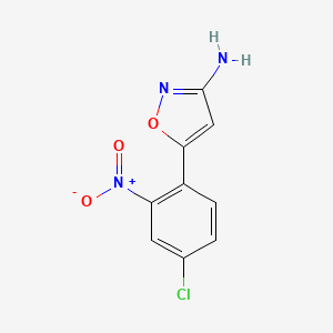 5-(4-Chloro-2-nitrophenyl)isoxazol-3-amine