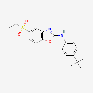 N-(4-tert-butylphenyl)-5-(ethanesulfonyl)-1,3-benzoxazol-2-amine