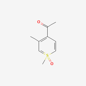 1-(1,3-Dimethyl-1-oxothiopyran-4-yl)ethanone