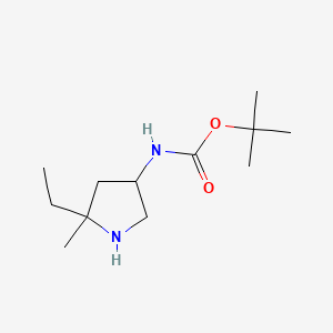 tert-butylN-(5-ethyl-5-methylpyrrolidin-3-yl)carbamate