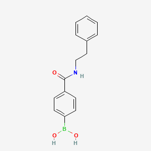 molecular formula C15H16BNO3 B1358627 4-(苯乙基氨基羰基)苯硼酸 CAS No. 330793-46-9