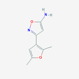 3-(2,5-Dimethylfuran-3-yl)isoxazol-5-amine