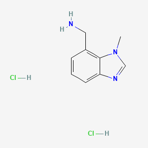 (1-methyl-1H-1,3-benzodiazol-7-yl)methanaminedihydrochloride