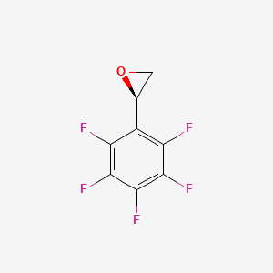 molecular formula C8H3F5O B13586290 (R)-(+)-2,3,4,5,6-pentafluorostyrene oxide 