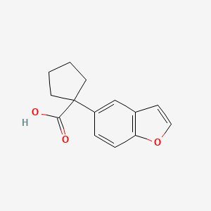 1-(Benzofuran-5-yl)cyclopentane-1-carboxylic acid