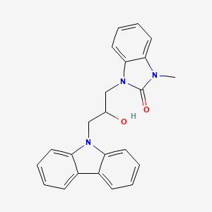 1-[3-(9H-carbazol-9-yl)-2-hydroxypropyl]-3-methyl-2,3-dihydro-1H-1,3-benzodiazol-2-one