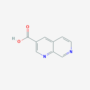 molecular formula C9H6N2O2 B1358649 1,7-Naphthyridine-3-carboxylic acid CAS No. 250674-49-8