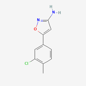 5-(3-Chloro-4-methylphenyl)isoxazol-3-amine