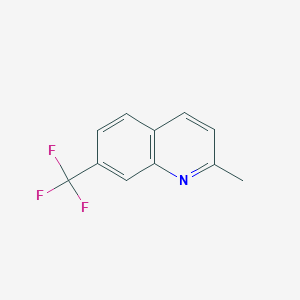 molecular formula C11H8F3N B1358653 2-Methyl-7-(trifluoromethyl)quinoline CAS No. 324-32-3