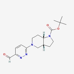 rac-tert-butyl(3aR,7aS)-5-(6-formylpyridazin-3-yl)-octahydro-1H-pyrrolo[3,2-c]pyridine-1-carboxylate