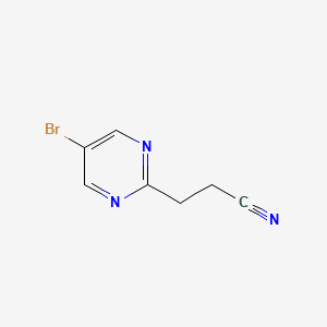 3-(5-Bromopyrimidin-2-yl)propanenitrile