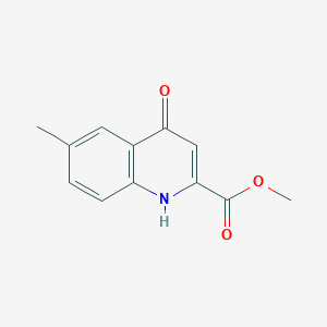 molecular formula C12H11NO3 B1358659 Methyl 4-hydroxy-6-methylquinoline-2-carboxylate CAS No. 950265-42-6