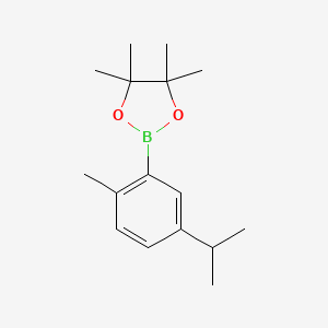 4,4,5,5-Tetramethyl-2-[2-methyl-5-(propan-2-yl)phenyl]-1,3,2-dioxaborolane