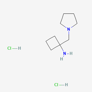 1-[(Pyrrolidin-1-yl)methyl]cyclobutan-1-aminedihydrochloride