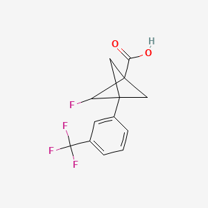 2-Fluoro-3-[3-(trifluoromethyl)phenyl]bicyclo[1.1.1]pentane-1-carboxylicacid