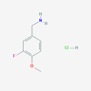 molecular formula C8H11ClFNO B1358672 3-氟-4-甲氧基苄胺盐酸盐 CAS No. 247570-27-0
