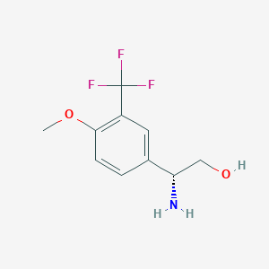 (r)-2-Amino-2-(4-methoxy-3-(trifluoromethyl)phenyl)ethan-1-ol