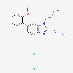 2-[1-butyl-6-(2-methoxyphenyl)-1H-1,3-benzodiazol-2-yl]ethan-1-aminedihydrochloride