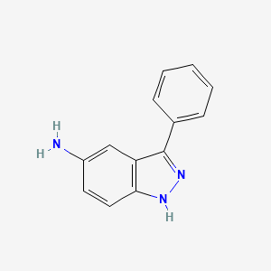 molecular formula C13H11N3 B1358681 3-Phenyl-1H-indazol-5-amine CAS No. 395099-05-5