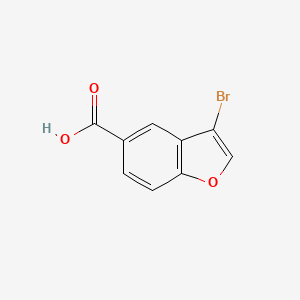 molecular formula C9H5BrO3 B1358683 3-Bromo-5-benzofurancarboxylic acid 