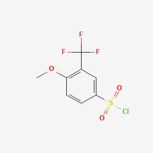 molecular formula C8H6ClF3O3S B1358684 4-甲氧基-3-(三氟甲基)苯-1-磺酰氯 CAS No. 694514-21-1