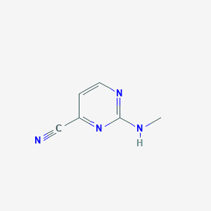 molecular formula C6H6N4 B1358701 2-(Methylamino)pyrimidine-4-carbonitrile 