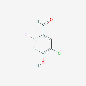 molecular formula C7H4ClFO2 B1358704 5-Chloro-2-fluoro-4-hydroxybenzaldehyde CAS No. 838856-31-8