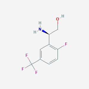 (r)-2-Amino-2-(2-fluoro-5-(trifluoromethyl)phenyl)ethan-1-ol