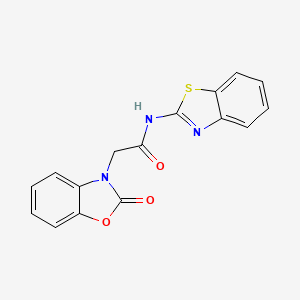 N-(1,3-benzothiazol-2-yl)-2-(2-oxo-1,3-benzoxazol-3-yl)acetamide