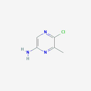 molecular formula C5H6ClN3 B1358718 2-Amino-5-chloro-6-methylpyrazine CAS No. 453548-87-3