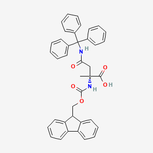 (2R)-2-({[(9H-fluoren-9-yl)methoxy]carbonyl}amino)-2-methyl-3-[(triphenylmethyl)carbamoyl]propanoicacid