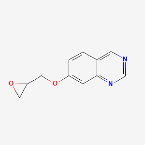 molecular formula C11H10N2O2 B13587197 7-(Oxiran-2-ylmethoxy)quinazoline 