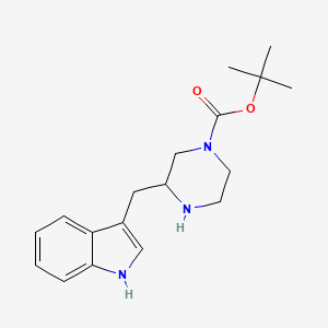 3-(1H-Indol-3-ylmethyl)-piperazine-1-carboxylic acid tert-butyl ester