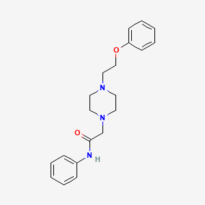 2-[4-(2-phenoxyethyl)piperazin-1-yl]-N-phenylacetamide